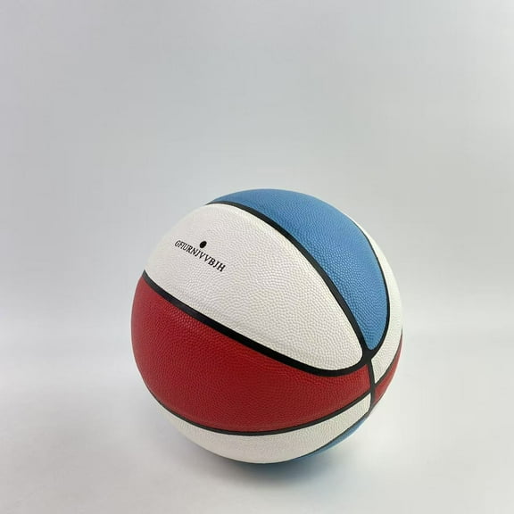 GFIURNJVVBJH Sport balls,Basketballs Bulk Official Size 7 Rubber Basketballs 29.5 Rubber Inflatable Basketballs Basketballs Bulk Standard Basketball for Training Play(Blue, White)