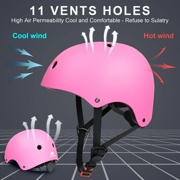Glaf Toddler Bike Helmet 2 8 Years Old Kids Helmets for Boys Girls Multi Sport Adjustable Scooter Bicycle Skateboard Cycling Helmet Lightweight 2 Sizes for Toddler to Youth Pink Small Walmart