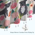 thumbnail image 6 of Boston Terrier Dog with Flower Shower Curtain 36"x72" ,Bathroom Decorative Shower Curtains Set with 12 Hooks,Modern Waterproof Washable Shower Curtain, 6 of 6