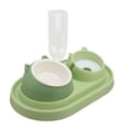 thumbnail image 3 of Juego de cuencos de agua y comida para gatos de cerámica para evitar derrames, cuenco elevado de comida lenta para gatos y perros con doble inclinación, 3 of 5