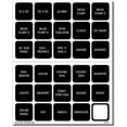 thumbnail image 1 of Kit de etiquetas Blue Sea 4218 DC H2O 30 Square Black Waterproof, 1 of 2