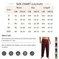 thumbnail image 3 of Havenx Mens Pajama Pants Plaid Pajamas Pants 2025 Plus Size Sleep Pants Elastic Waist Wide Leg Soft Lounge Pants,Black S, 3 of 6
