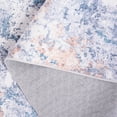 thumbnail image 5 of SAFAVIEH Santa Monica Kayley Abstract Polyester Area Rug, Ivory/Dark Blue, 6' x 6' Round, 5 of 7