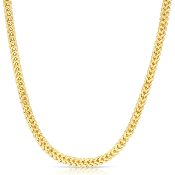 Floreo 10k Yellow Gold 5.5mm Lite Franco Chain Link Necklace