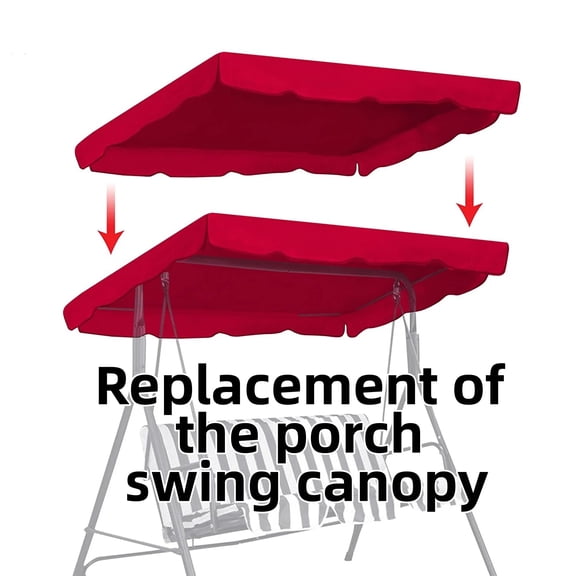 Patio Swing Canopy Replacement - VOGUES New Patio Outdoor Swing Canopy Replacement Porch Top Cover Seat Furniture (No Shelves)