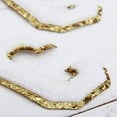 thumbnail image 5 of 3 Pack Chenille Iron On Glitter Varsity Letter "C" Patches - White Chenille Fabric With Gold Glitter Trim - Sew or Iron on - 8 cm Tall, 5 of 8