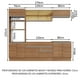 thumbnail image 3 of Cocina Integral 270cm Glamy Madesa 10 Marrón, 3 of 9