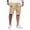 04#Khaki, variant on Mens Casual Shorts - Drawstring Summer Beach Stretch Chino Golf Shorts Black M