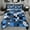 Dodger Blue, variant on Manfei Blue Abstract Ombre Bedding Comforter Set for Teens, Fashion Square Twin Comforter Sets, Patchwork Buffalo Reversible Bedding Set, Microfiber Bedroom Decor, 2 Pieces