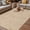 Khaki, variant on Navy Blue Ombre Outdoor Rug for Patio/Deck/Porch, Non-Slip Large Area Rug 5 x 7 Ft, Farmhouse Stripes Modern Abstract Art Indoor Outdoor Rugs Washable Area Rugs, Reversible Camping Rug Carpet Runner