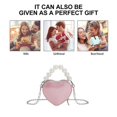 thumbnail image 3 of Heart Shaped Purse Fashion Small Crossbody Bag Heart-shaped Evening Crossbody Handbag, 3 of 4
