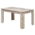 thumbnail image 1 of 35.5"x 59"x 30.5" Dining Table Taupe Reclaimed Wood Look, 1 of 1