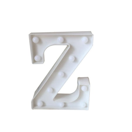 

Luminous 26 English Alphabet LED Letter Light Night Lamp Wedding Party Room Letter Decoration K