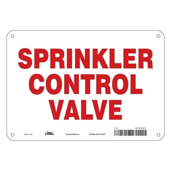 Condor Safety Sign,10" W,7" H,0.055" Thickness 470C41