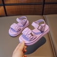 thumbnail image 2 of Zanarzt Kids Sandals Toddler Buckle Sandals Open Toe Summer Water Sandal with Adjustable Strap for Girls Purple,US 12, 2 of 7