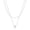 Sliver, variant on APSVO 18K Gold Plated Necklaces for Women CZ Layered Stackable Solitaire Pendant Chain Choker Set Birthday Christmas Jewelry Gifts Teen Stocking Stuffers Adults