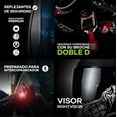 thumbnail image 4 of Casco Integral Black Pearl Bandit Negro Plata Mate Dot Ece Talla XL, 4 of 6