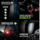 thumbnail image 4 of Casco Integral Black Pearl Bandit Negro Plata Mate Dot Ece Talla XL, 4 of 6