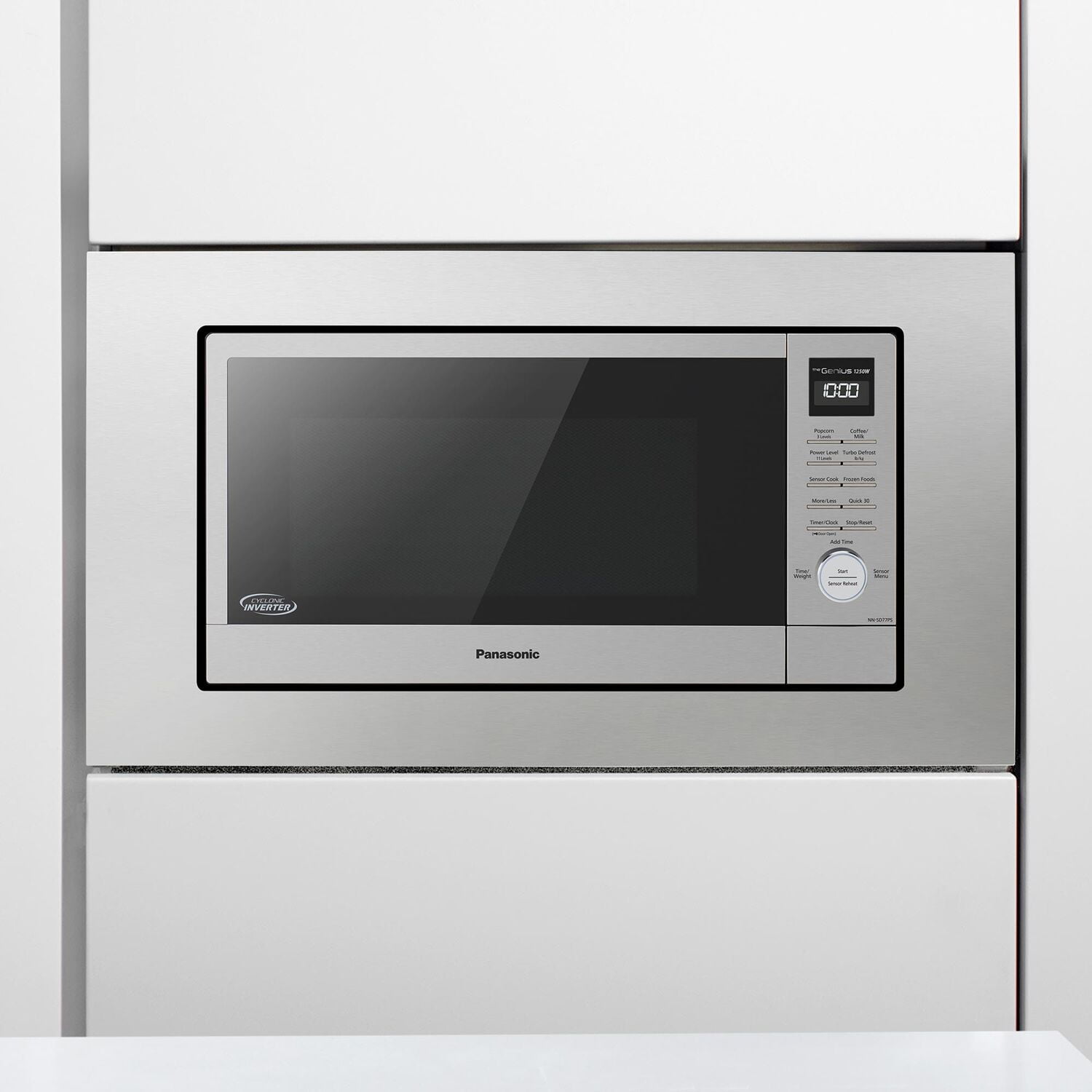 Panasonic 1.6-cu. ft. 1250W Countertop Microwave with Cyclonic Wave Inverter Technology, NN-SD77PS