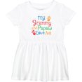 thumbnail image 3 of Inktastic Grammy and Papaw Love Me Grandchild Girls Baby Dress, 3 of 5