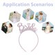 thumbnail image 3 of FOMIYES 2Ud Diadema Para Color Rosa Y Adaptable Para Peinados De Novia Y Eventos Formales, 3 of 6