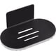 thumbnail image 1 of Jabonera de pared autoadhesiva, jabonera de acero inoxidable para ducha, sin taladro, para baño y cocina, ideal para guardar esponjas y cepillos de jabón (negro), 1 of 5