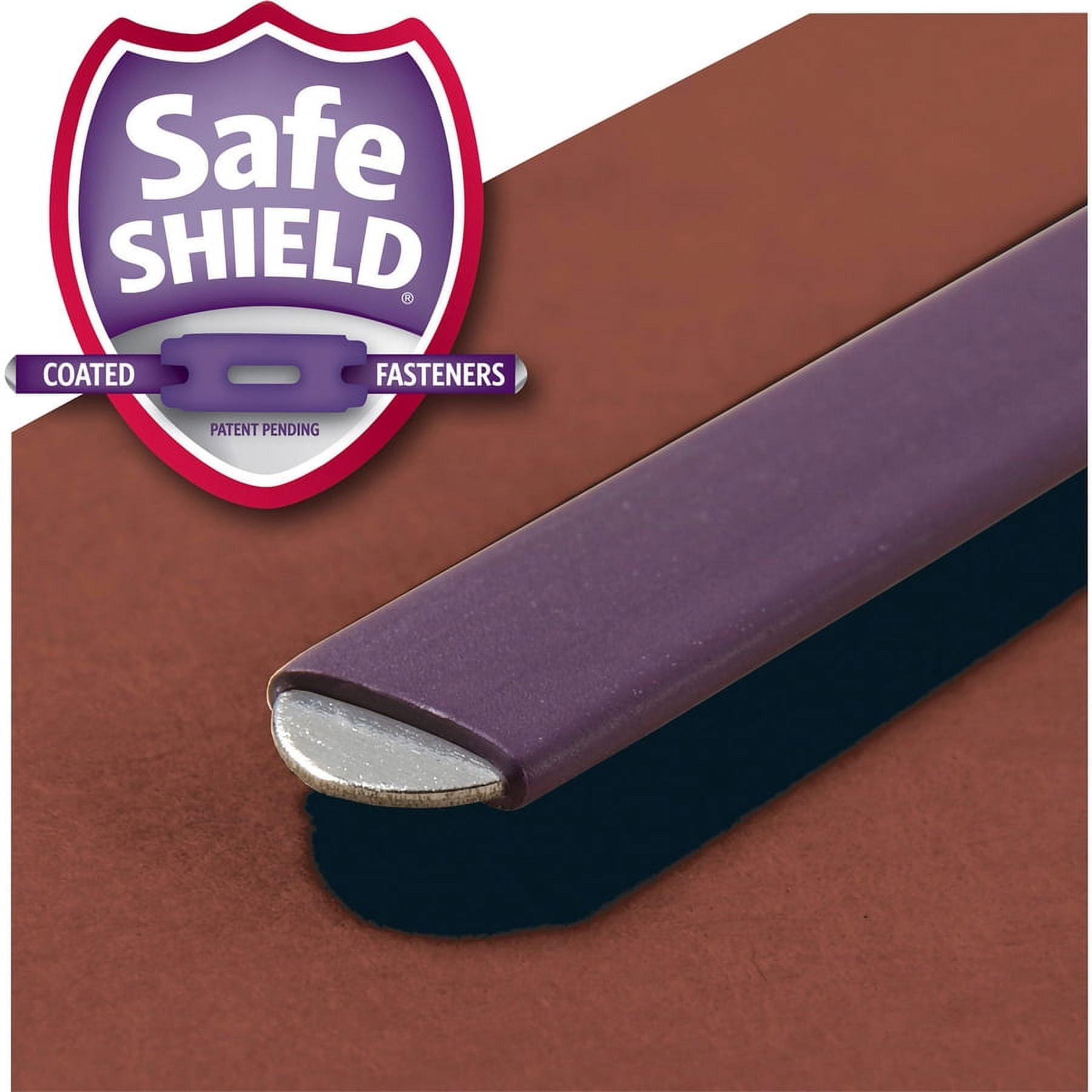 Smead, SMD29860, Classification Folders with SafeShield Fastener, 10 / Box, Red