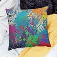 thumbnail image 2 of SHANXI Throw Pillow Cushion Covers Color Background of Paint Splashes Decorative Square Accent Pillow Case 22x22in, 2 of 5