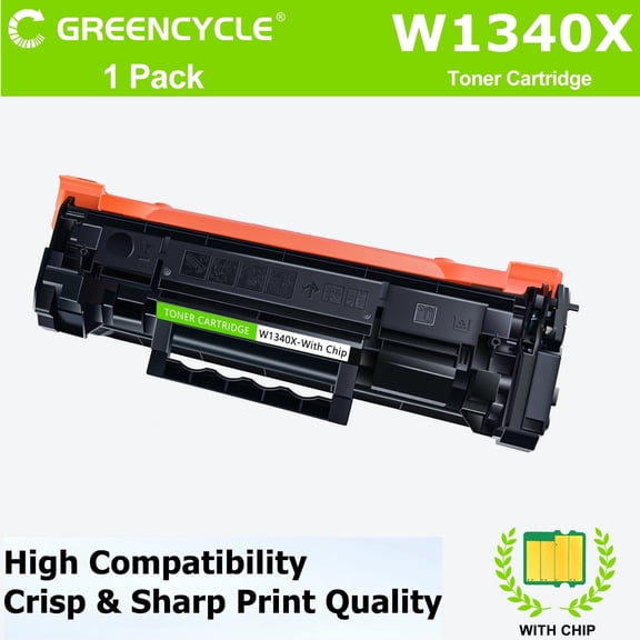 greencycle W1340X With Chip Toner Cartridge Replacement Compatible for 134X Laser Jet M209dw M234dw M234sdn M234sdw Printers (Not Compatible for "e" Series M209dwe M234dwe M234sdwe M234sdne),1pc