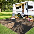 thumbnail image 3 of Alfombra para Exterior Sarben 122x183 cm Impermeable Reversible Negra, 3 of 9
