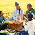 thumbnail image 6 of Wolf Canvas Beach Blanket - Extra Large Picnic Mat for Outdoor Family Gatherings, Beach Trips, and Camping - Waterproof and Sand - Durable and Easy to Clean - 200x150cm, 6 of 6