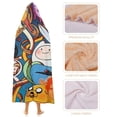 thumbnail image 4 of Adventure Time Wearable Blanket Cloak Arctic Velvet Hooded Blanket Soft Fuzzy Hoodie Blanket Cape for Adults Kids 50"x60", 4 of 8