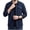 Navy, variant on Mens Shirts Casual Long Sleeve Button Down Shirt Jacket Textured Dress Work Shacket with Pockets Navy M