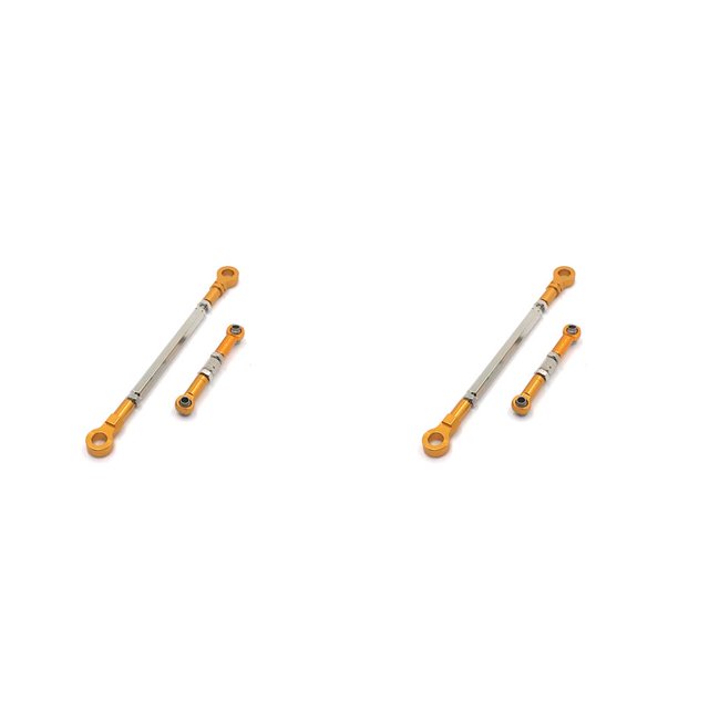 Scienceny 1 Juego de varillas de enlace de dirección RC para coche, componentes remotos de hardware para coche, dorado Oro 2piezas Scienceny CBP265891