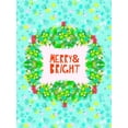 thumbnail image 2 of Blanckslate 19x24 Black Ornate Wood Framed with Double Matting Museum Art Print Titled - Merry and Bright II, 2 of 4