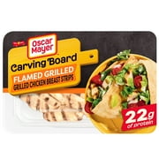 Oscar Mayer Carving Board Flame Grilled Chicken Breast Strips Lunch Meat, 6 oz. Tray