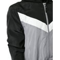 thumbnail image 5 of Ma Croix Mens Two Tone Hoodie Windbreaker Lightweight Slim Fit Quick Dry Outerwear Jacket, 5 of 5