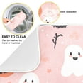 thumbnail image 2 of Yayeee Dish Drying Mat for Kitchen Counter 16"x18" Microfiber Absorbent Pad, Pink Halloween Ghosts, 2 of 7