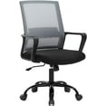 thumbnail image 1 of BestOffice Home Office Chair Ergonomic Swivel Rolling Executive Lumbar Support Task Adjustable Stool, Grey, 1 of 7