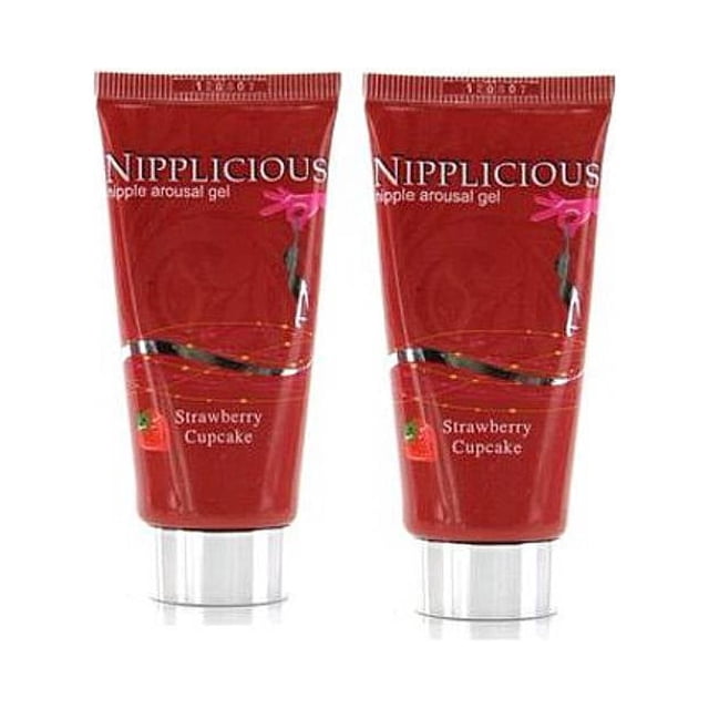 Hott Products Nipplicious Gel d'Éveil 1 Oz - Fraise (Lot de 2)