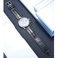 thumbnail image 2 of Correa de reloj de repuesto de cuero genuino multicolor resistente al agua para hombres y mujeres, negro (15 mm) Feliz Sencillez, 2 of 5
