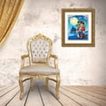 thumbnail image 3 of Viskova, Klara 15x18 Gold Ornate Wood Framed with Double Matting Museum Art Print Titled - Pirate with Big Moon, 3 of 4