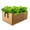 Khaki, variant on Fabric Raised Garden Bed Grow Bags, Fabric Plant Grow Bags Rectangle Breathable Planting Container Grow Bag Planter Pot with Handles for Plants Potato Mushroom, 39.37 × 23.62 × 7.87 in, 31 Gallon