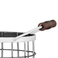 thumbnail image 4 of Foreside Home & Garden Set of 2 Oblong Metal & Wood Handled Baskets, Multi, 4 of 7