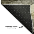 thumbnail image 5 of Addison Rugs Mayfield Premium Machine Washable Transitional Swirls Taupe Round Rug, 8' x 8', 5 of 5