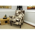 thumbnail image 2 of Fox Hill Ellis Rolled Arm Lounge Chair, Brown Cowhide, 2 of 6