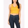 thumbnail image 4 of FashionMille Women's Buttoned Sleeveless Casual Rib Racerback Crop Tank Top Summer Shirt, 4 of 5
