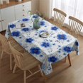 thumbnail image 2 of Pioneer Flower Floral Print Pattern Rectangle Tablecloth 60"x84", Waterproof Polyester Table Cloth, Wipeable Spillproof for Dining Camping Indoor Outdoor, 2 of 5