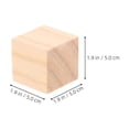 thumbnail image 2 of RENACLIPY 20Pcs Natural Beige Wood Square Blocks Unfinished Cubes for Crafting, Wooden Puzzles, Art Projects, and Educational Activities, 2 of 8
