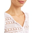 thumbnail image 4 of Women's Lace Trim Peasant Tank Top, 4 of 4